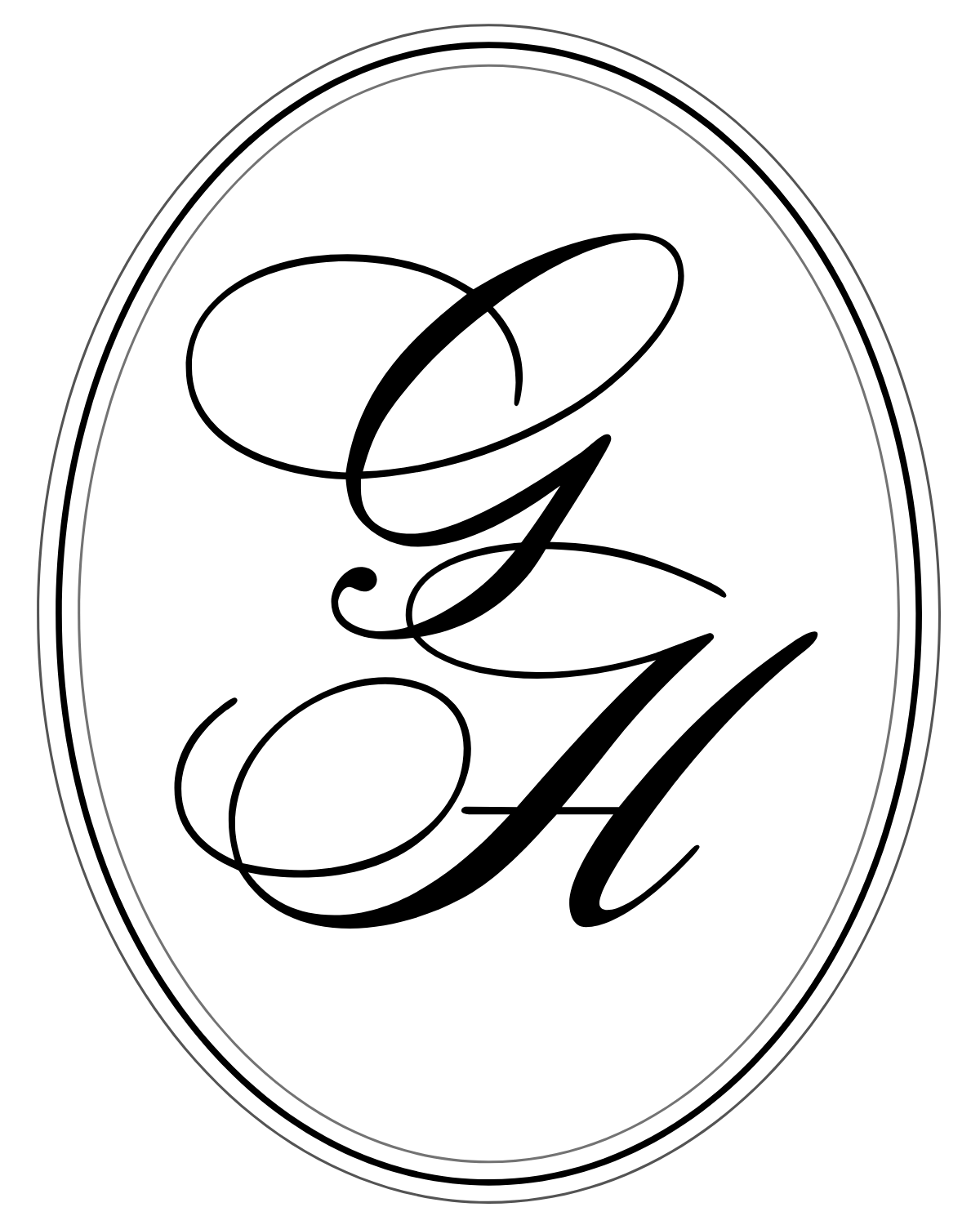 Guadalupe & Harrison monogram